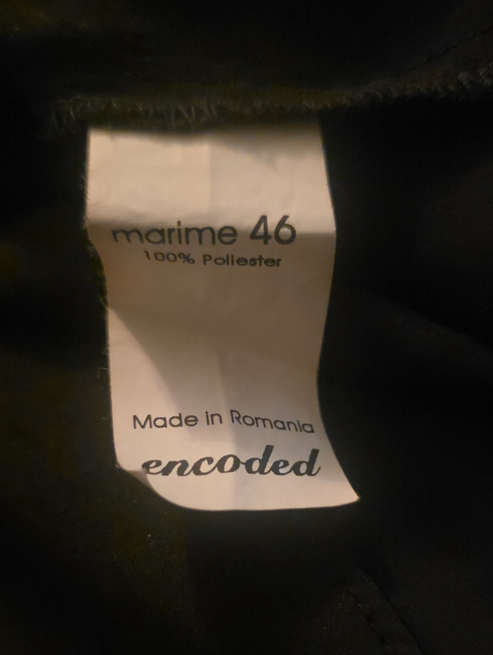 Encoded Black Button-Front Blouse - Picture 6 of 12